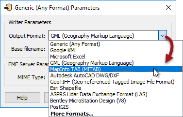 Setting the default Output Format